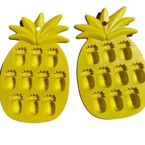 Pineapple Mold, Pineapple Ice tray, Yellow Mold, Pineapple Chocolate Mold, 2 pc